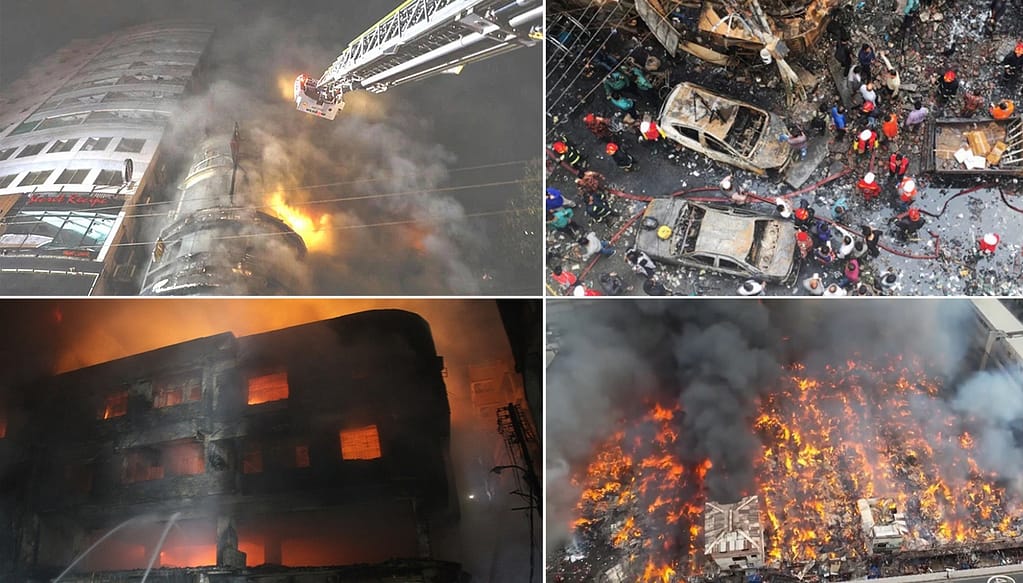 ঢাকায় গার্মেন্টস কারখানায় ভয়াবহ অগ্নিকাণ্ডে প্রাণহানি, আহত বহু