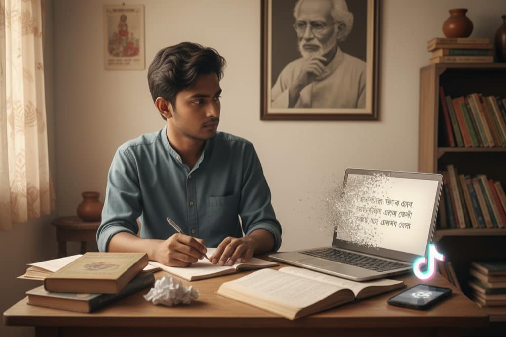 টিকটক ছেড়ে কবি